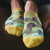 Merge4 - Women's No Show Socks - Otis Owls - model view