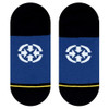Merge4 - Women's No Show Socks - Fat Shark by Chump Magic - bottom view