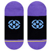 Merge4 - Women's No Show Socks - Starflower by Bad Otis Link - bottom view
