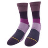 Merge4 - Classic Crew Socks LARGE - Purple Stripe - Art Inspired by Spidey
