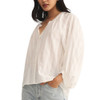 Z Supply Wren Button Up Top - White - side view