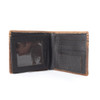 Logan's men's leather wallet by Myra inside view.  