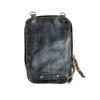 Black Lux Alelike BedStu crossbody purse backside view. 