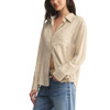 Z Supply Alfie Long Sleeve Button Up Shirt - Flax - side view