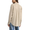 Z Supply Alfie Long Sleeve Button Up Shirt - Flax - back view