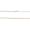 Gold Paperclip Chain & CZ Tennis Necklace – 16"-18" Adjustable with lobster claw clasp. 
