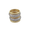 5-piece gold-plated stackable ring set.  