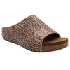 Volatile Footwear - WREN - Leopard Print Slip On Sandal