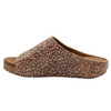 Volatile Footwear - WREN - Leopard Print Slip On Sandal - left side view