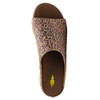 Volatile Footwear - WREN - Leopard Print Slip On Sandal - top view