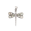 Lab Opal sterling silver Dragonfly pendant.  Lab Opal sterling silver Dragonfly pendant.