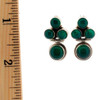 Green Onyx earrings.