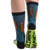 Lazy One Socks - Dam Beaver -back view