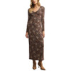 Z Supply Exhale Sable Floral Midi Dress