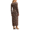 Z Supply Exhale Sable Floral Midi Dress - back view