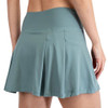 Rae Mode Back Pleat Skort - Tidewater Teal - back view