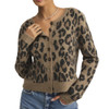 Z Supply Wild Outlook Leopard Cardigan Sweater - front view