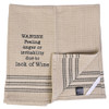 Cotton Waffle Weave Witty Kitchen Dishtowel - WANGRY - half view