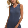 Z Supply Linden Rib Maxi Dress - Indigo Blue - front view
