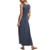 Z Supply Linden Rib Maxi Dress - Indigo Blue - back view