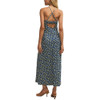 Z Supply Chiara Idra Ditsy Midi Dress - Eclipse Blue - back view