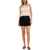 Judy Blue - High Waist Trouser Short - 150386 - Black - model front view
