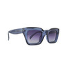 Delphi transparent blue polarized sunglasses other side view. 