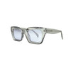 Dylan crystal clear polarized sunglasses side view. 