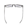Dylan crystal clear polarized sunglasses top view. 