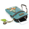 Chala Handbags - Cellphone X-Body Shoulder Bag Purse - Dragonfly - top view
