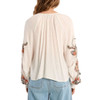 Molly Bracken - Off White Blouse with Floral Embroidery - back view
