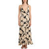 Molly Bracken - Floral Print Lace Up Back Maxi Dress - front view