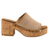 Corkys Footwear Raffia Platform Sandals - MAY I HELP YOU - Honey - right side view
