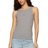 Z Supply Select Airy Loose Knit Jersey Tank Top - Heather Grey 