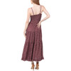 Angie Clothing Spaghetti Strap Maxi Dress with Tie Front - Polka Dot - back view