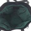 Black leather tote shoulder bag inside. 