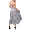 Angie Clothes V-Neck Tie Back Maxi Dress - back view