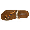 Corkys Footwear - Toe Wrap Sandal -  HIT THE STRIP - Leopard - top view