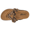 Corkys Footwear - Knotted Thong Sandal -  NEVER SETTLE - Leopard - top view