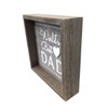 World’s Best Dad Framed Sign side view