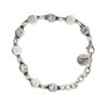 Clear Swarovski crystal silver-plated bracelet. 