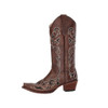 Circle G brown embroidered snip-toe women's cowboy boot other side view. 