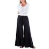 Billy T Fancy Pants - Boho Wide Leg Tiered Pant - Ink Black
