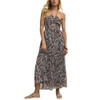 Z Supply Lanie Zinn Floral Maxi Dress - Chocolate Cherry - Model is 5'9"