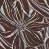 Z Supply Lanie Zinn Floral Maxi Dress - Chocolate Cherry - close up fabric view