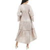 Angie Clothing - Bell Sleeve Tiered Maxi Dress - back view