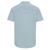 Psycho Tuna Button Up Short Sleeve Shirt - Lake Erie - Glacier - back view