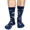 Good Luck Men's Socks - Shark Attack - model view