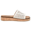 Corkys Footwear Wedge Sandal - At Ease - White - right side view