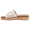 Corkys Footwear Wedge Sandal - At Ease - White - left side view